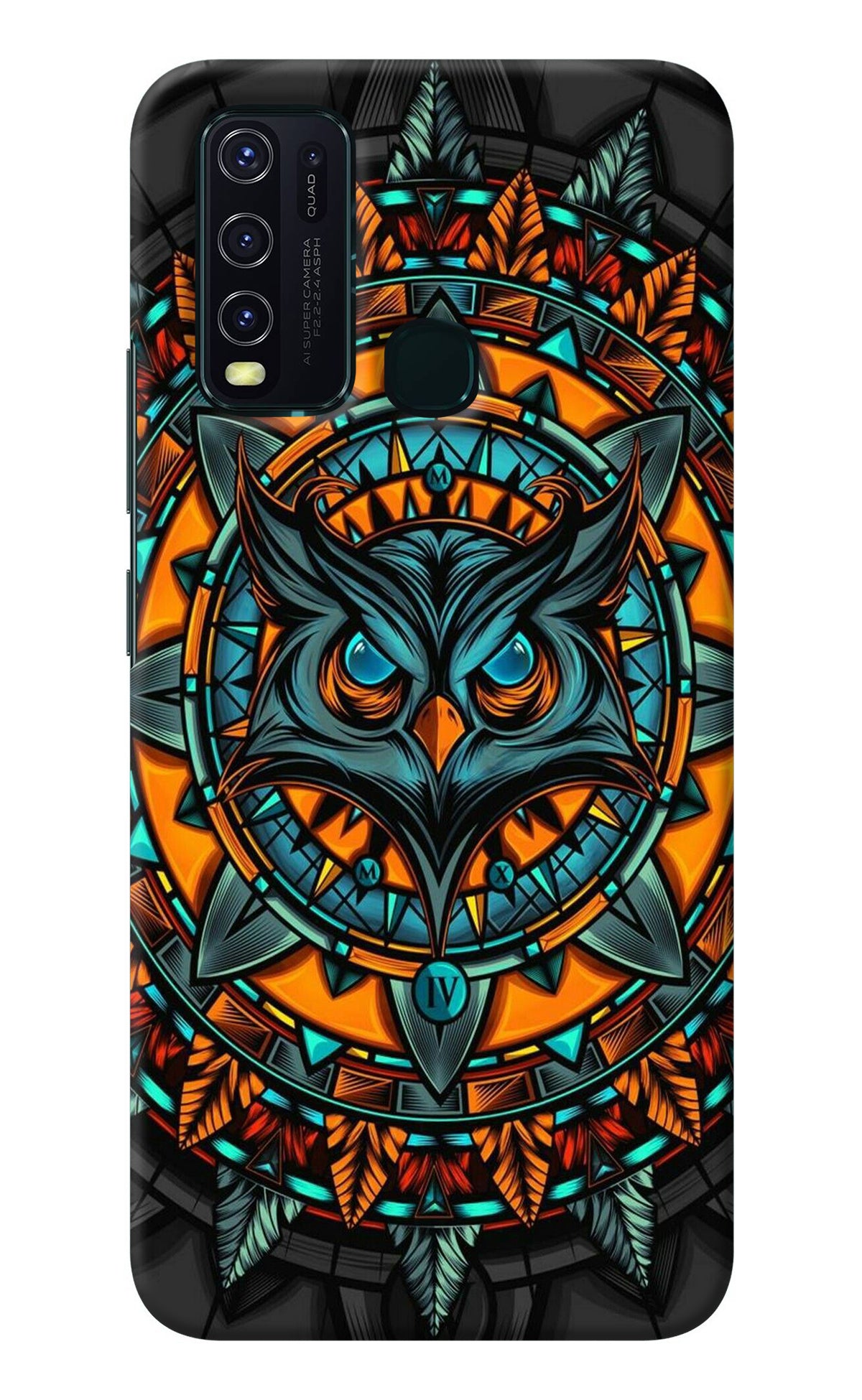 Angry Owl Art Vivo Y30/Y50 Back Cover
