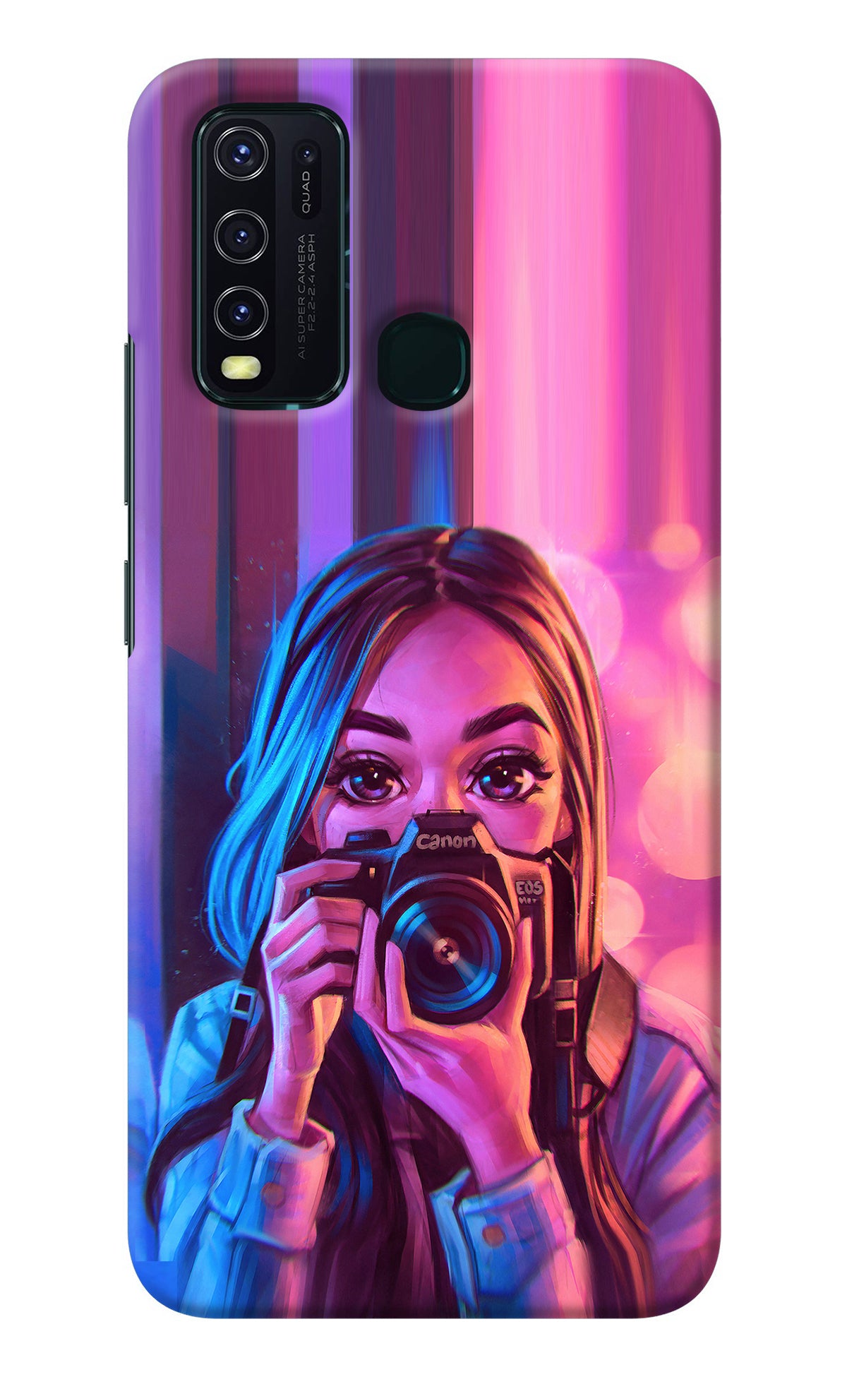 Girl Photographer Vivo Y30/Y50 Back Cover