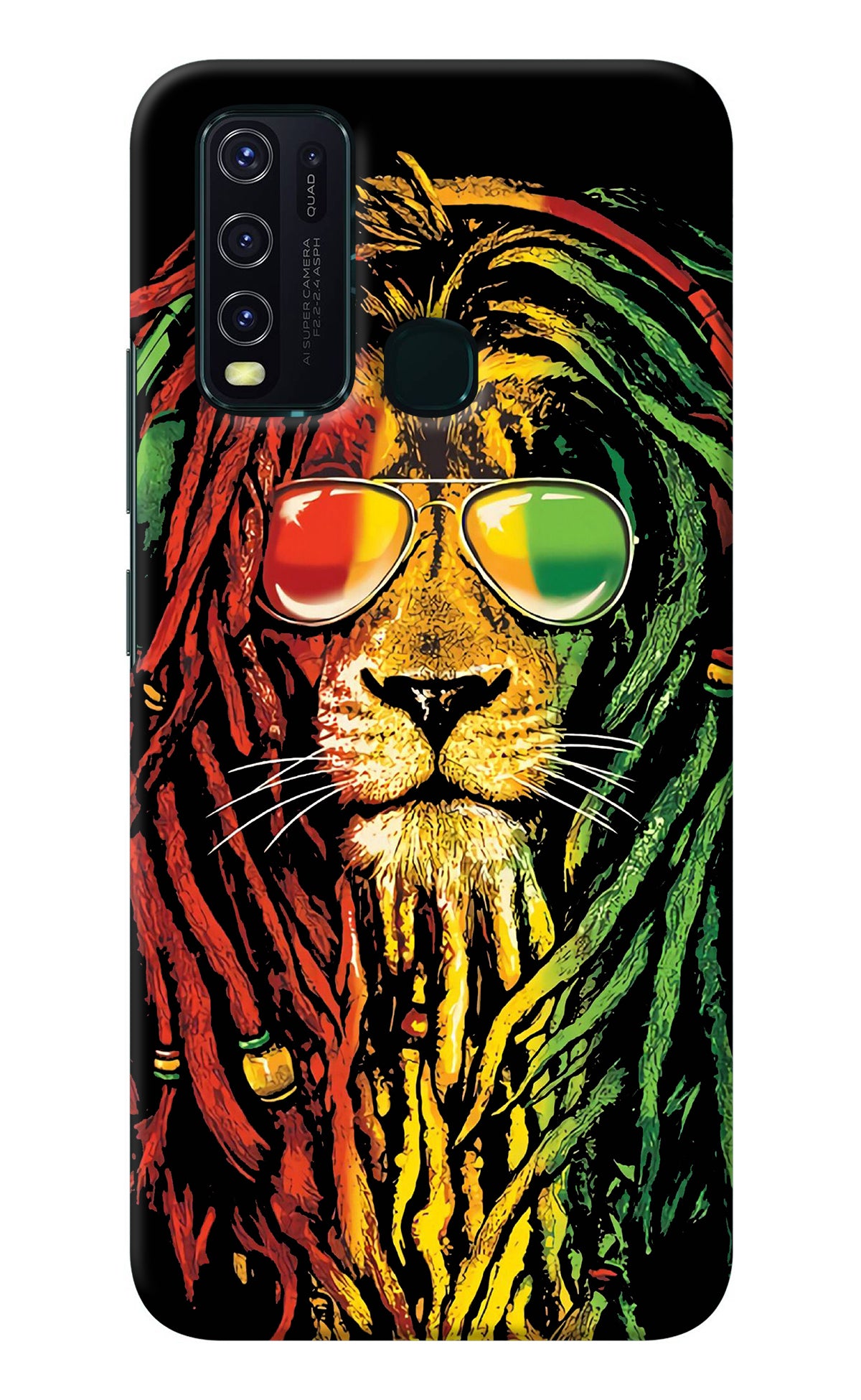 Rasta Lion Vivo Y30/Y50 Back Cover