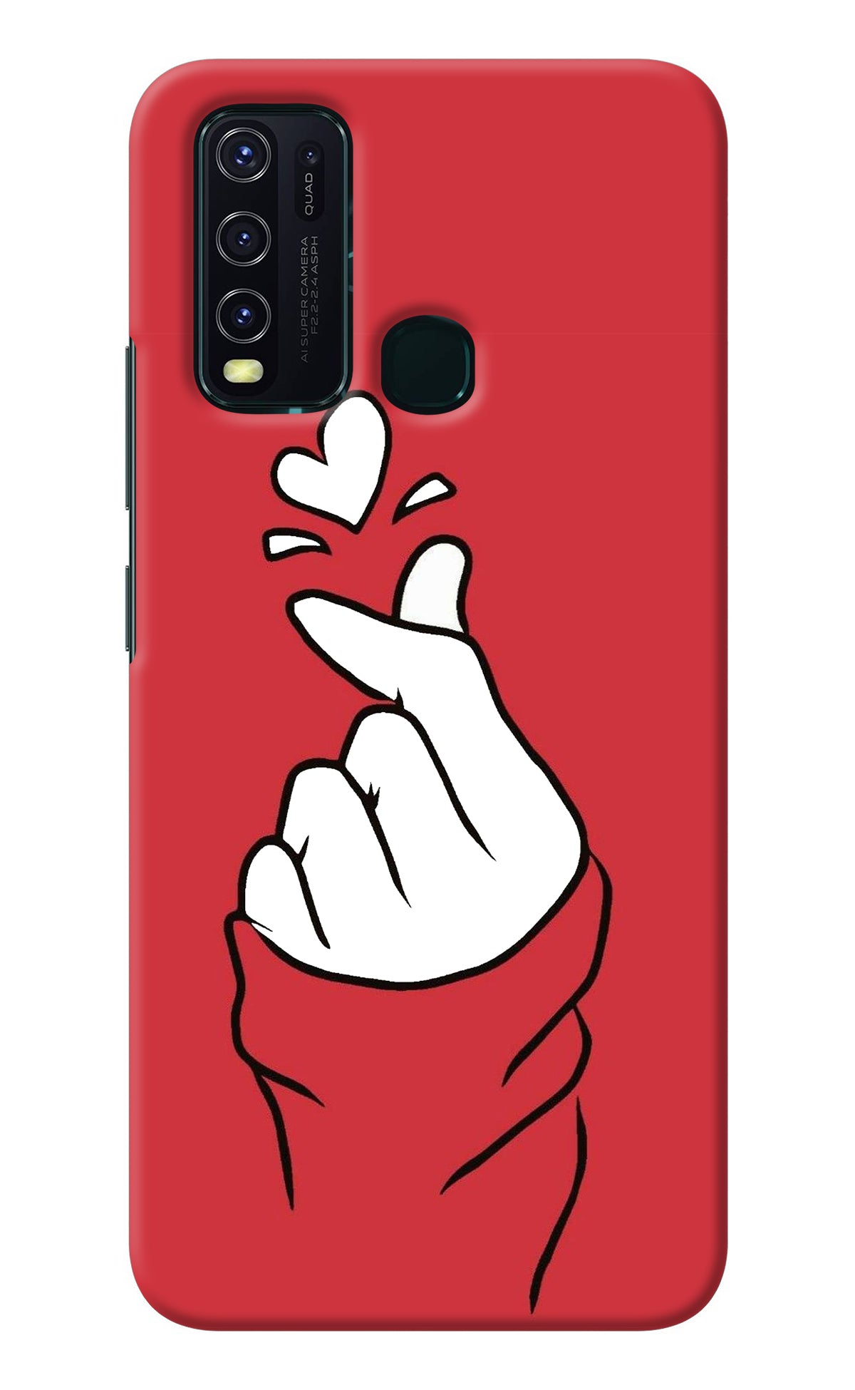 Korean Love Sign Vivo Y30/Y50 Back Cover