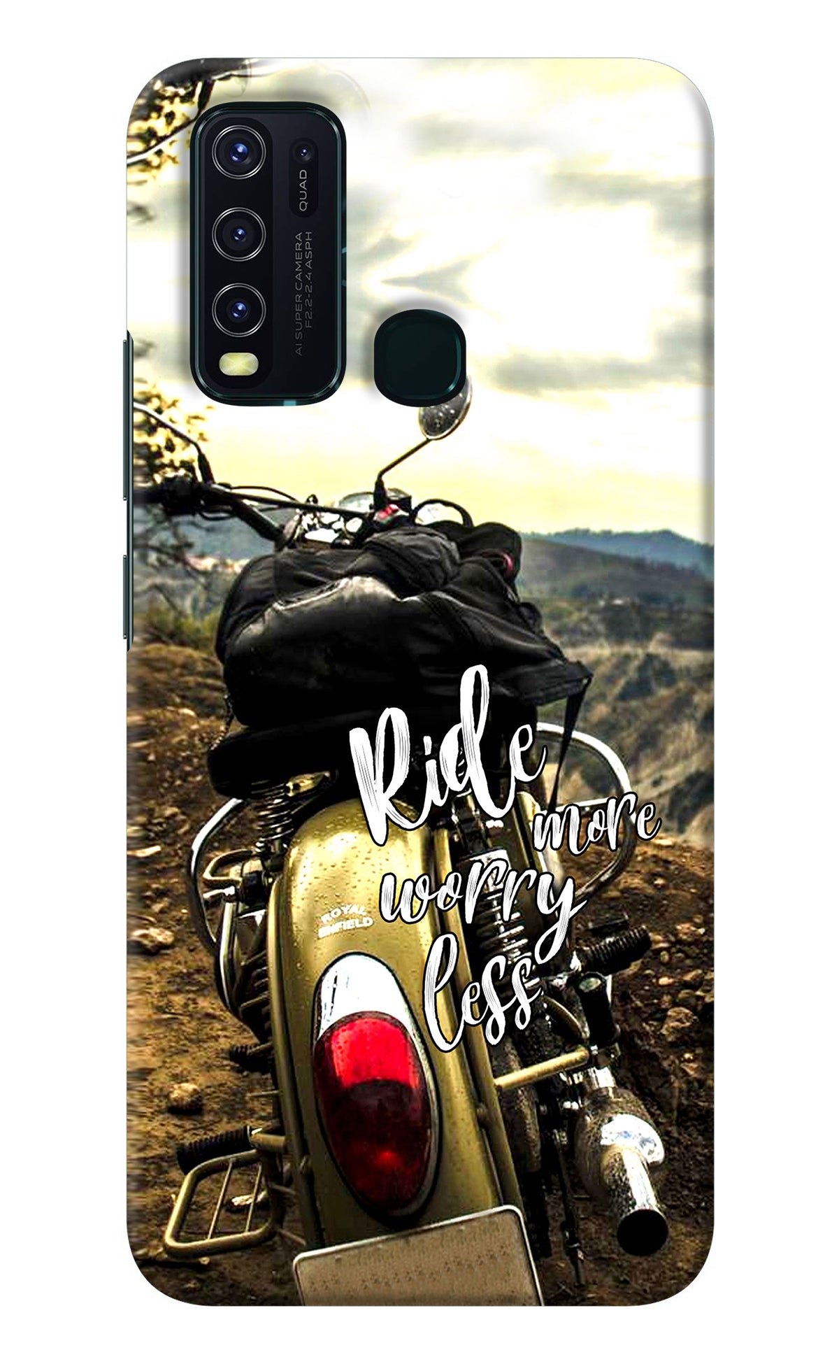 Ride More Worry Less Vivo Y30/Y50 Back Cover