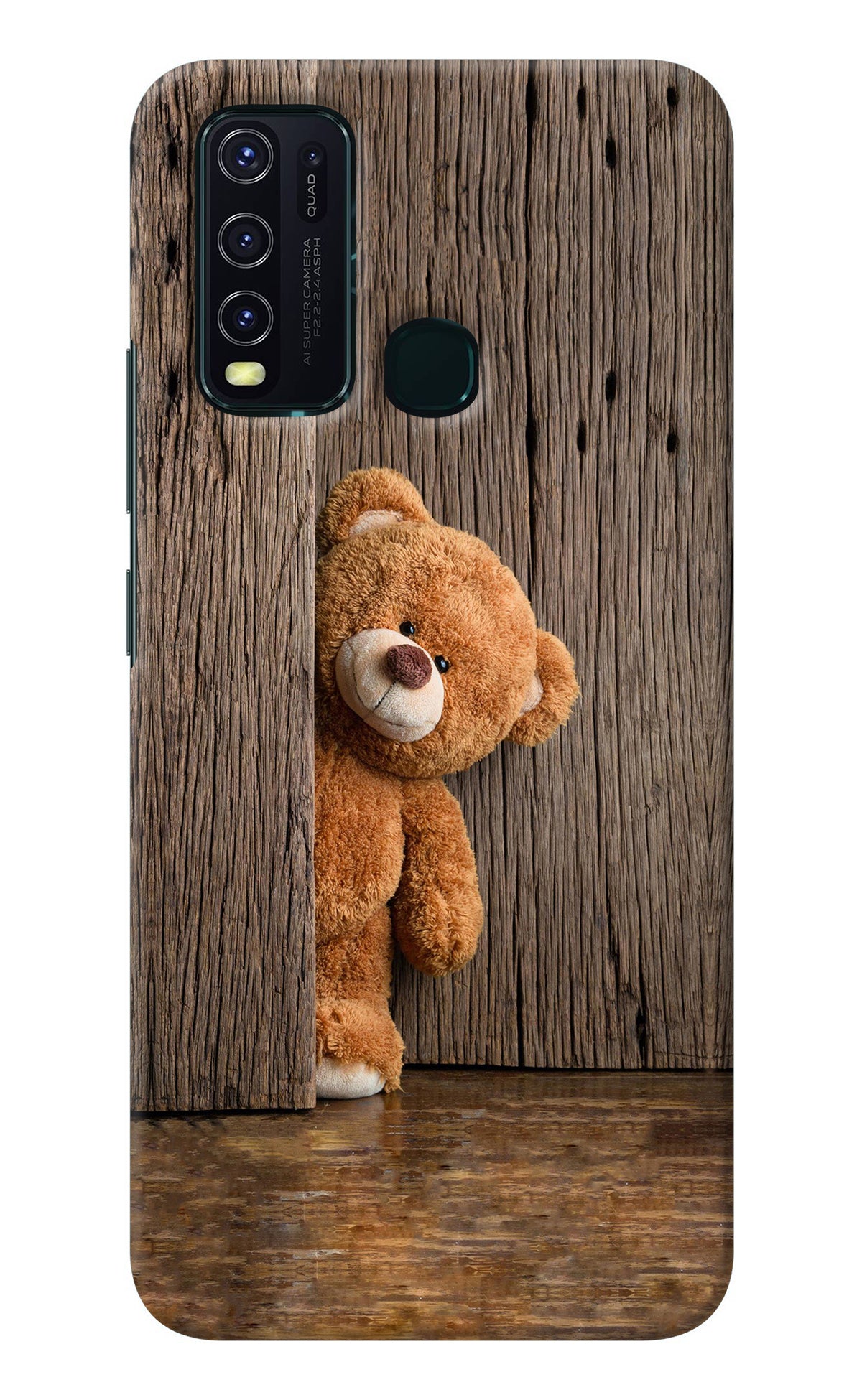 Teddy Wooden Vivo Y30/Y50 Back Cover