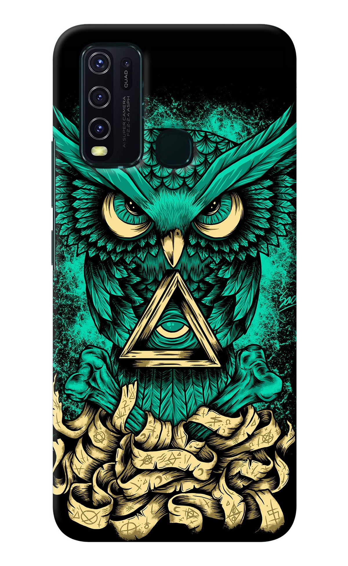 Green Owl Vivo Y30/Y50 Back Cover