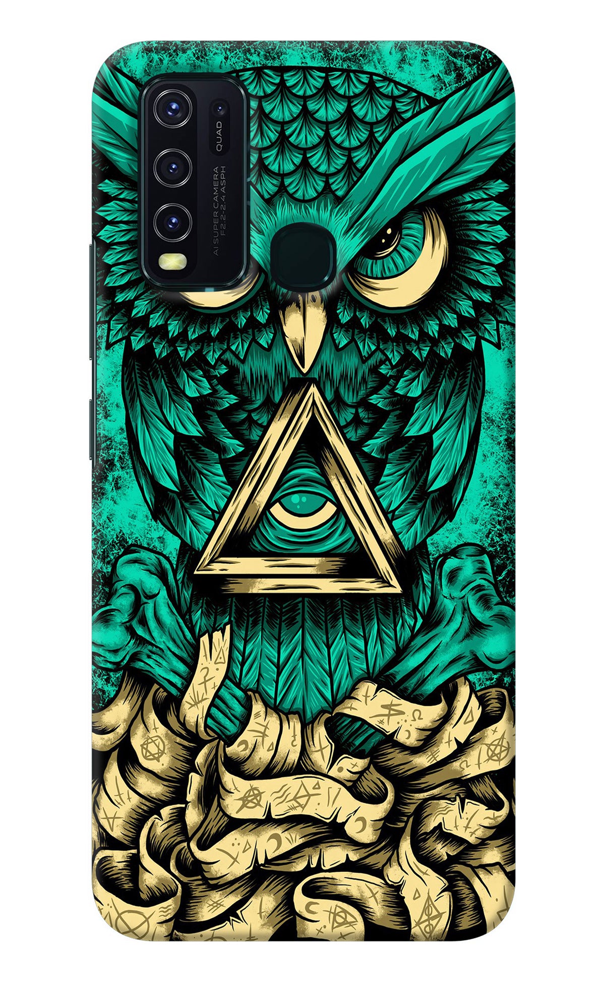 Green Owl Vivo Y30/Y50 Back Cover