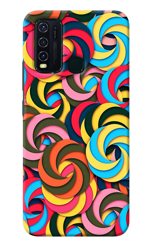 Spiral Pattern Vivo Y30/Y50 Back Cover