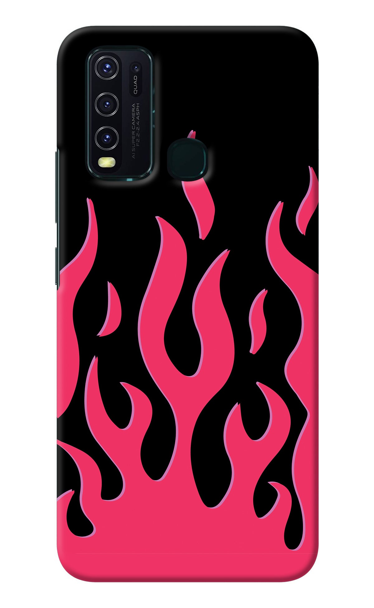 Fire Flames Vivo Y30/Y50 Back Cover