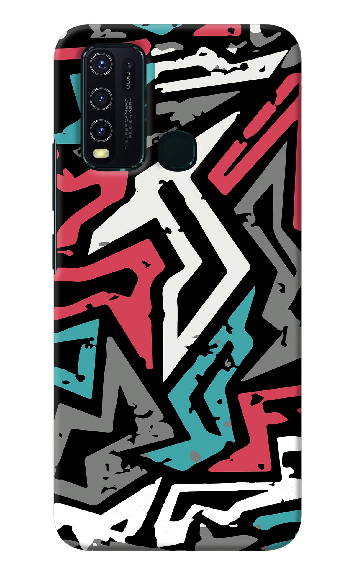 Geometric Graffiti Vivo Y30/Y50 Back Cover