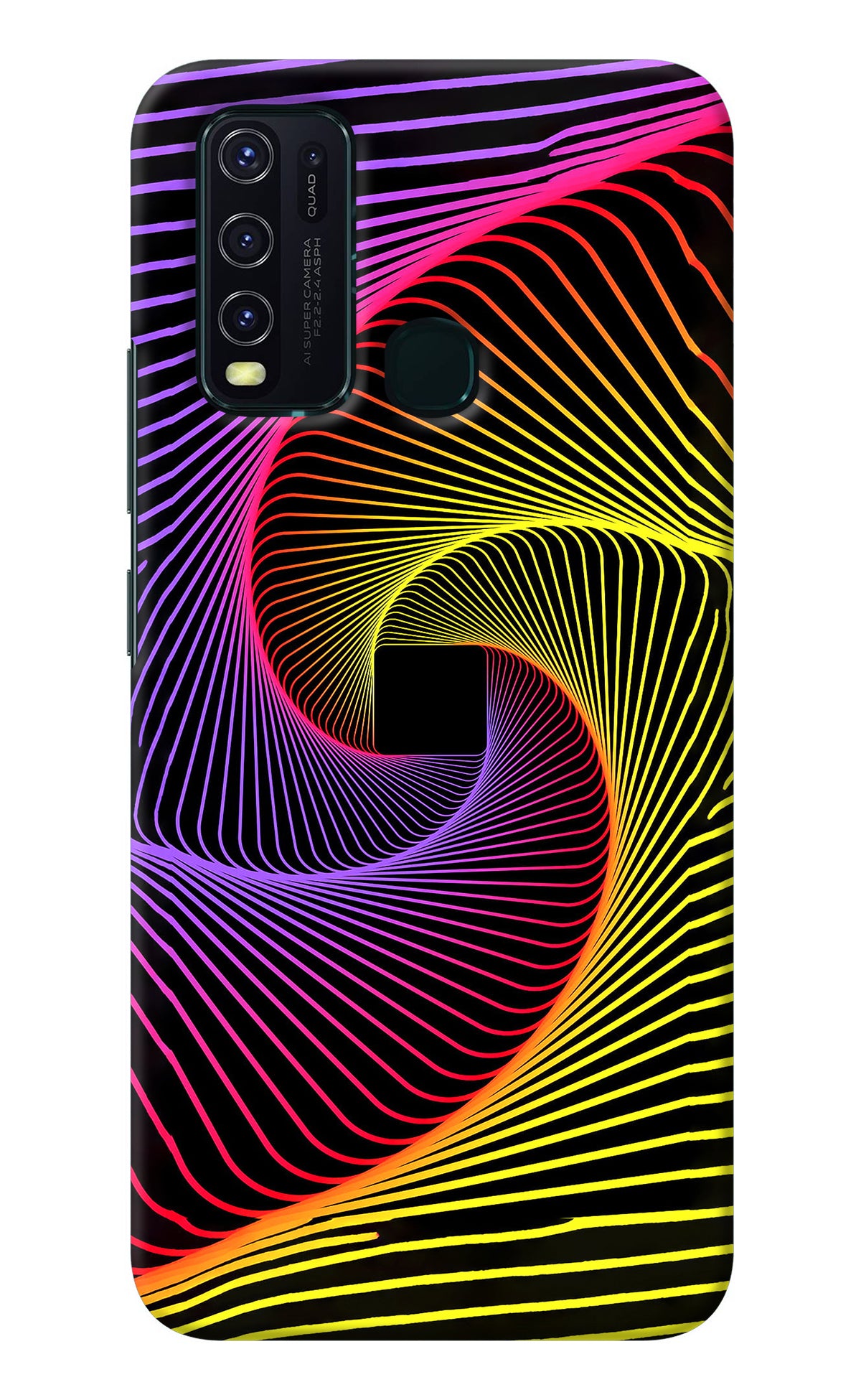 Colorful Strings Vivo Y30/Y50 Back Cover