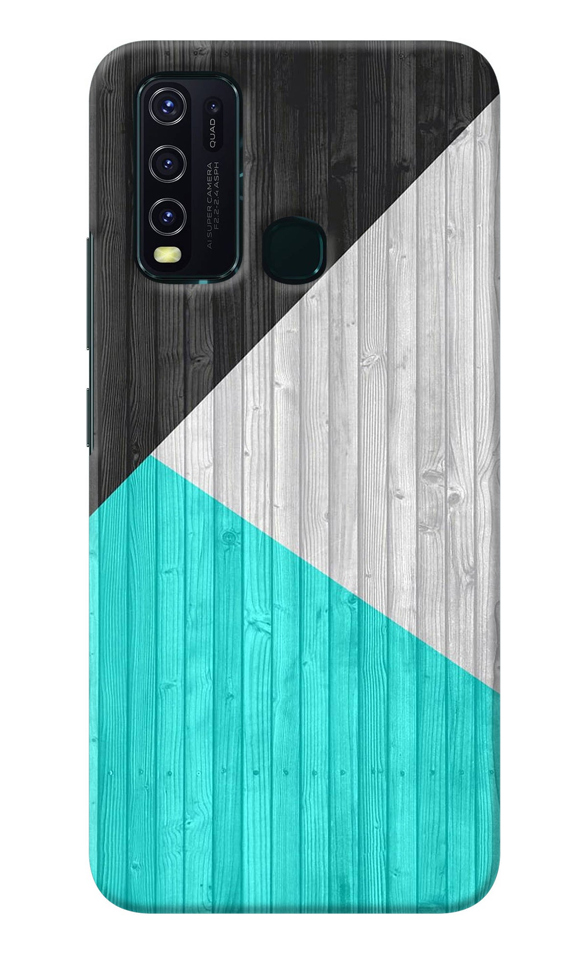 Wooden Abstract Vivo Y30/Y50 Back Cover