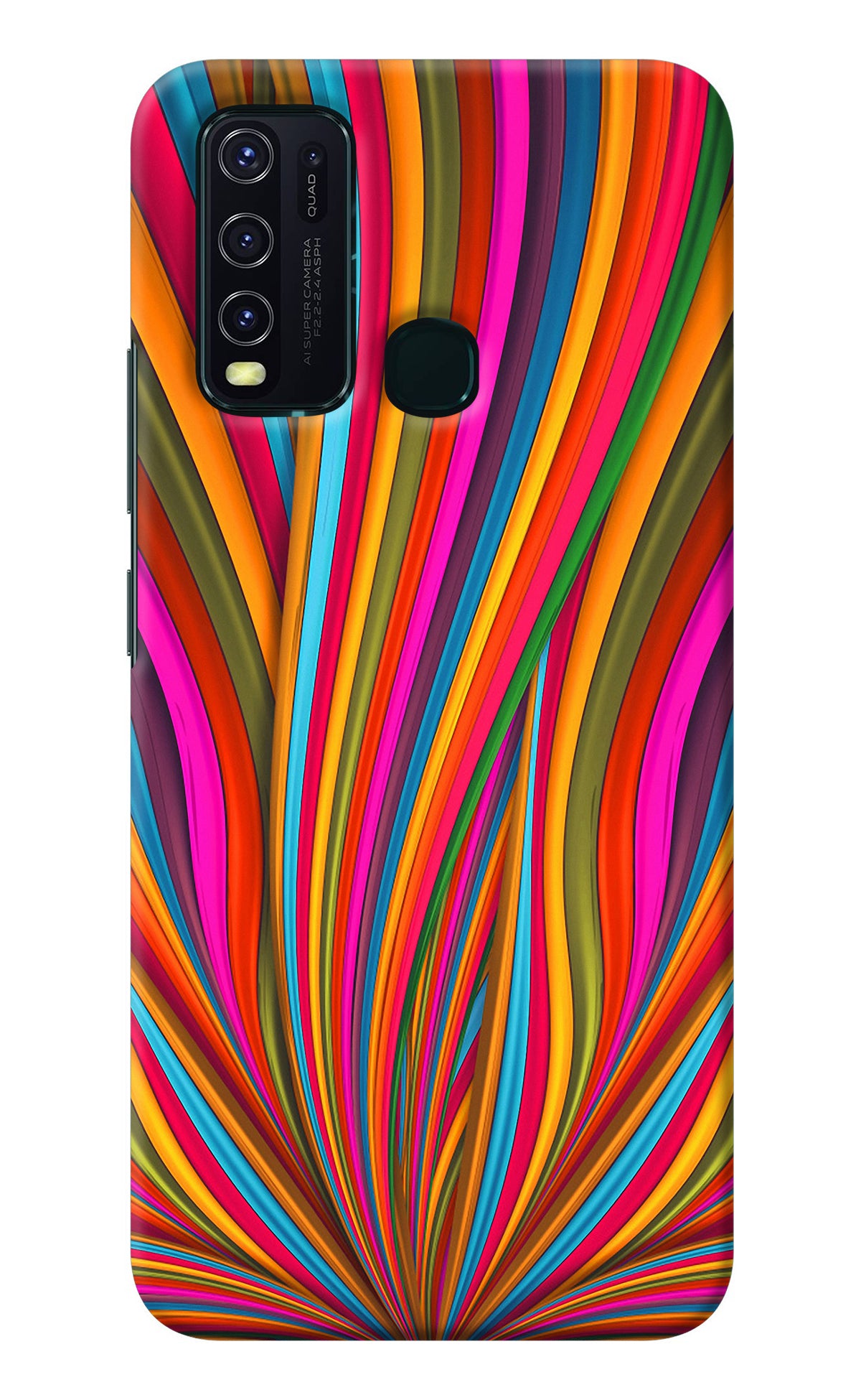 Trippy Wavy Vivo Y30/Y50 Back Cover