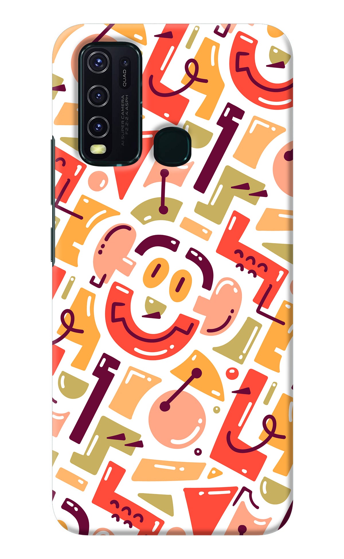 Doodle Pattern Vivo Y30/Y50 Back Cover