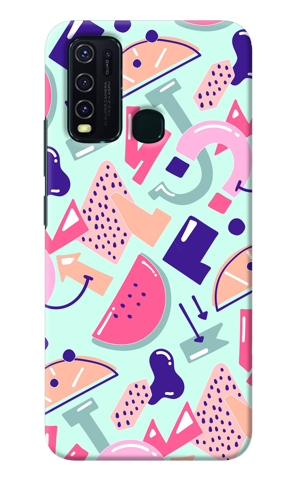 Doodle Pattern Vivo Y30/Y50 Back Cover