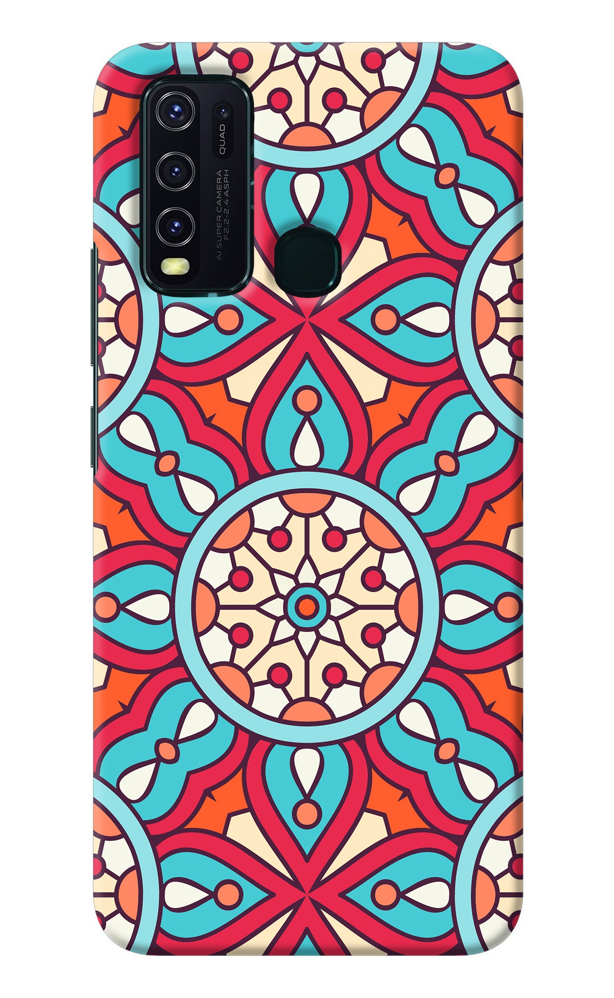 Mandala Geometric Vivo Y30/Y50 Back Cover