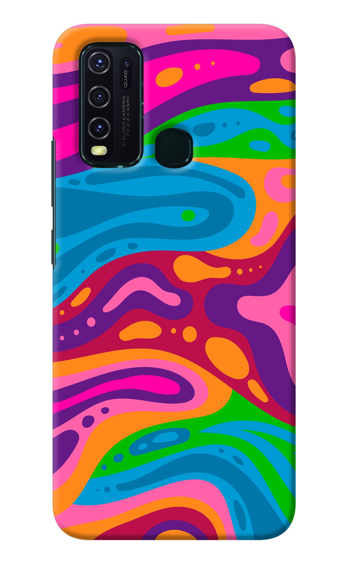 Trippy Pattern Vivo Y30/Y50 Back Cover