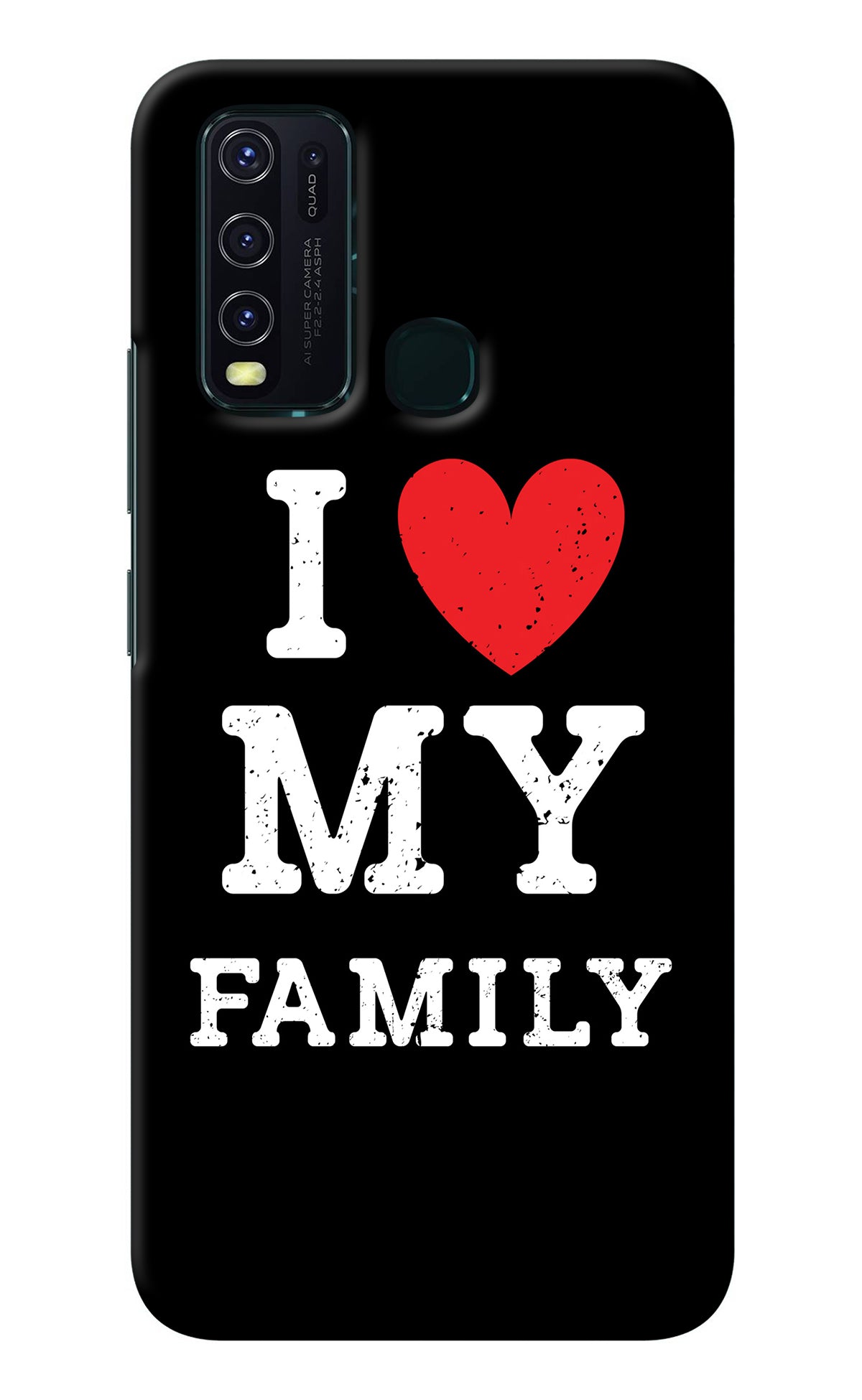 I Love My Family Vivo Y30/Y50 Back Cover