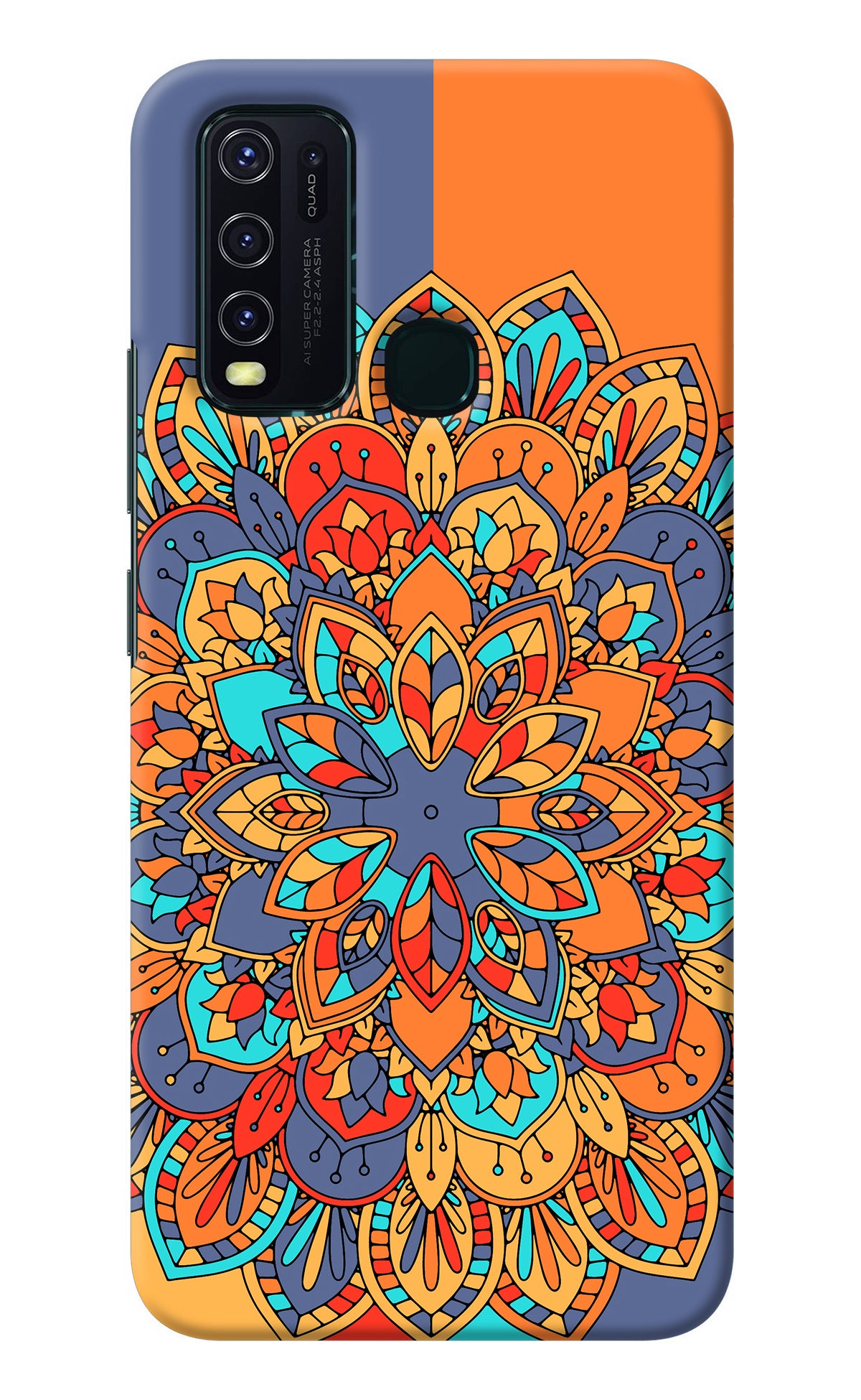 Color Mandala Vivo Y30/Y50 Back Cover