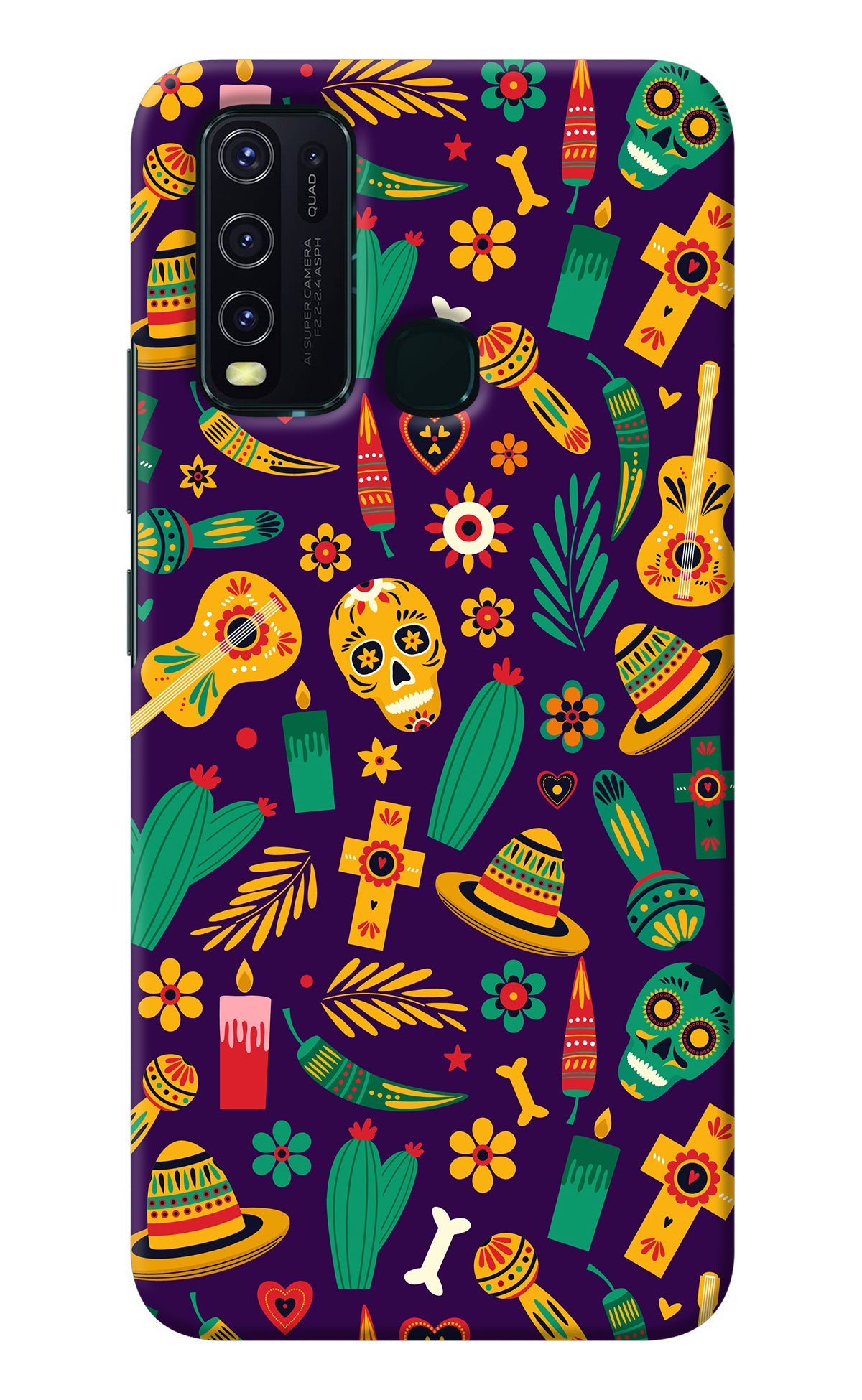 Mexican Artwork Vivo Y30/Y50 Back Cover