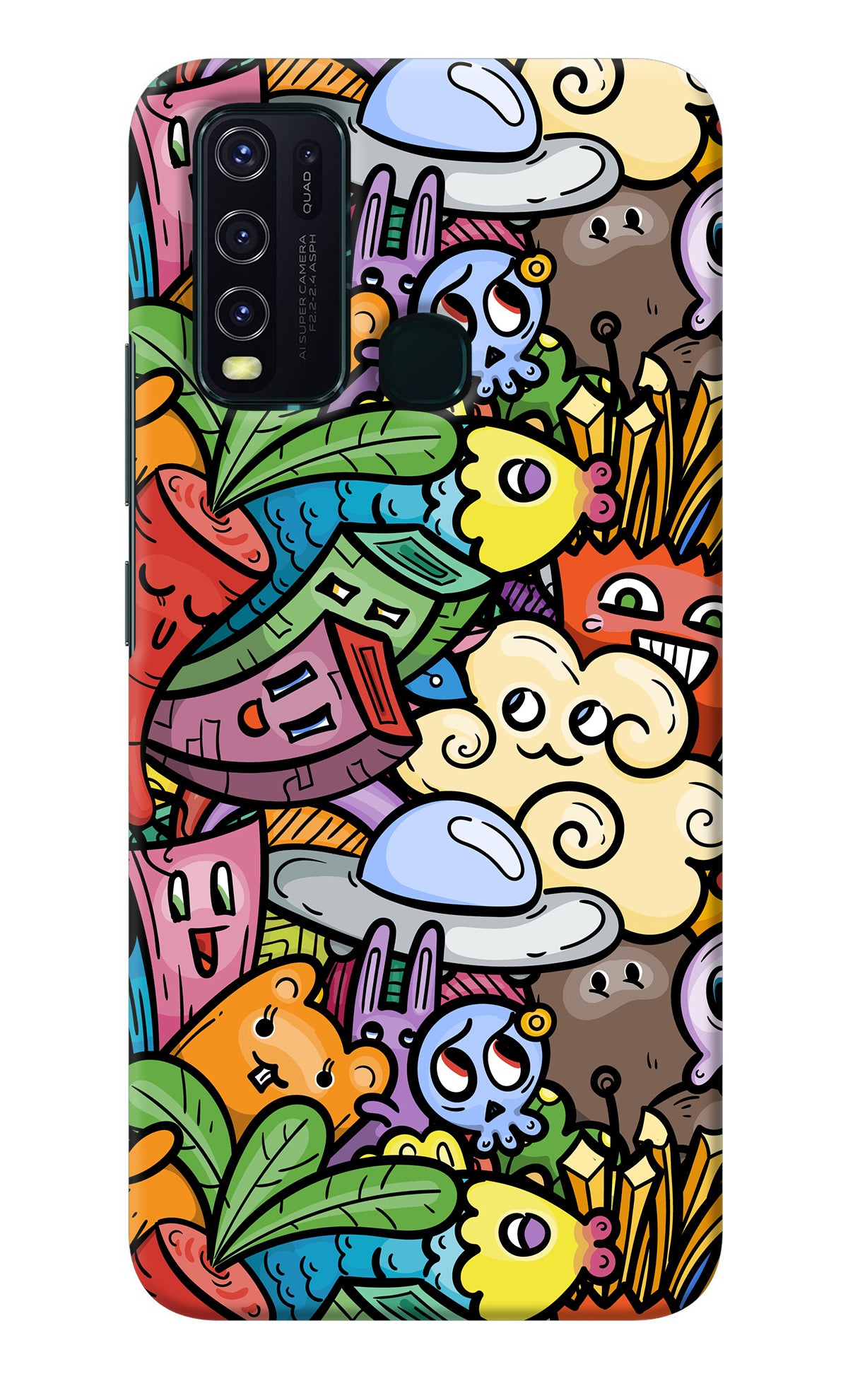 Veggie Doodle Vivo Y30/Y50 Back Cover