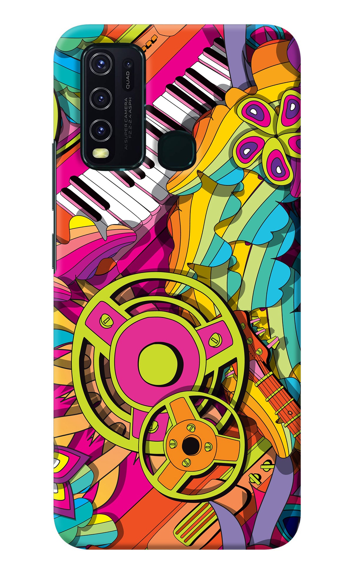 Music Doodle Vivo Y30/Y50 Back Cover