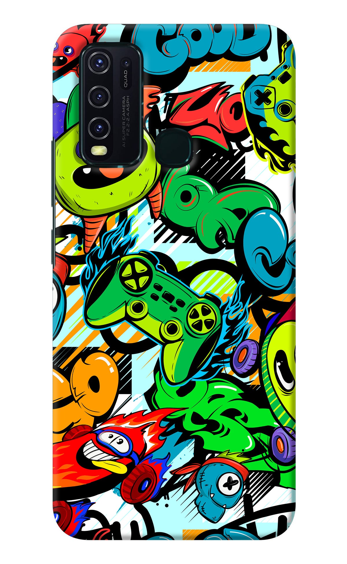 Game Doodle Vivo Y30/Y50 Back Cover