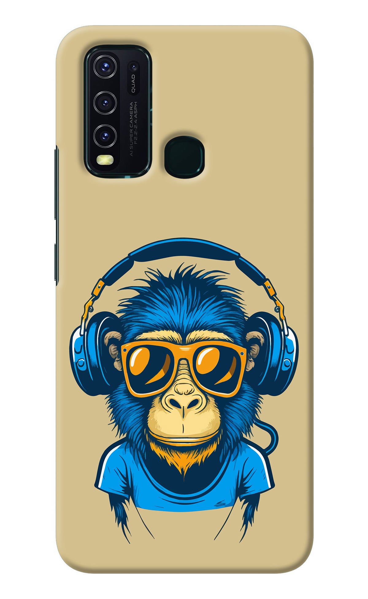 Monkey Headphone Vivo Y30/Y50 Back Cover
