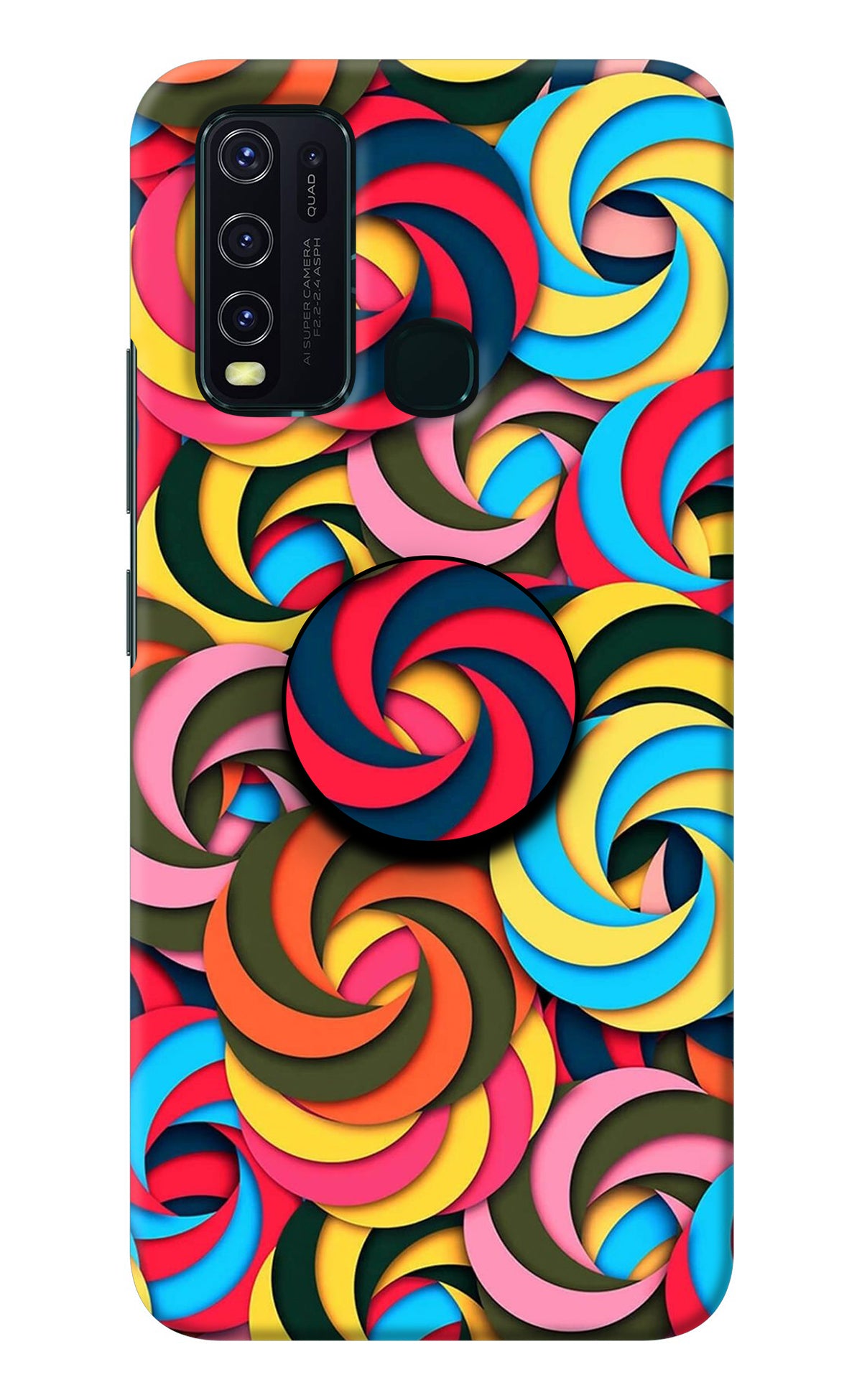 Spiral Pattern Vivo Y30/Y50 Pop Case