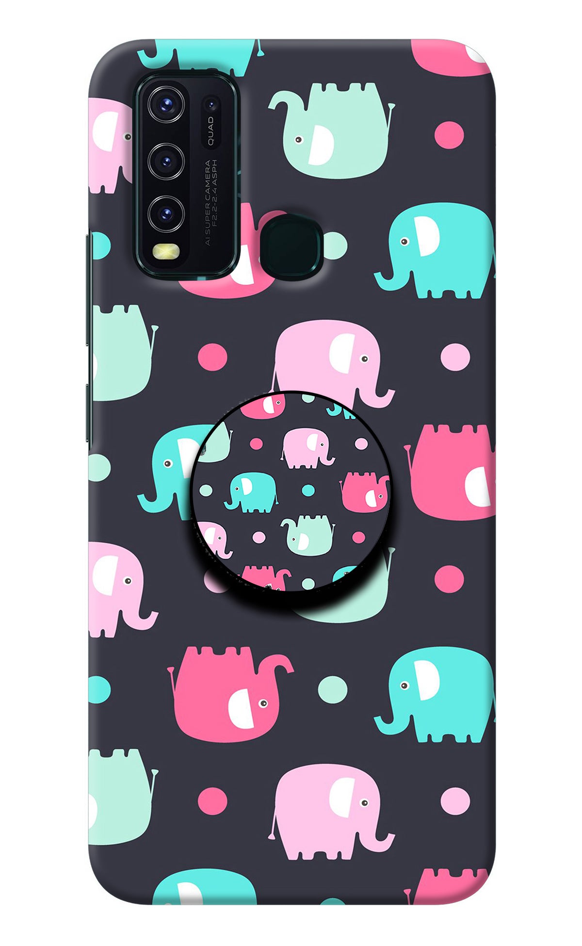 Baby Elephants Vivo Y30/Y50 Pop Case