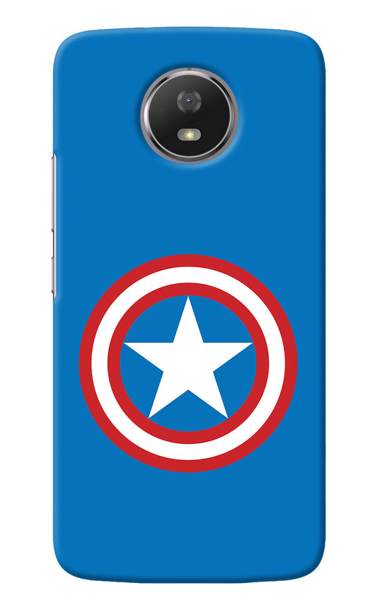 Captain America Logo Moto G5S Back Cover