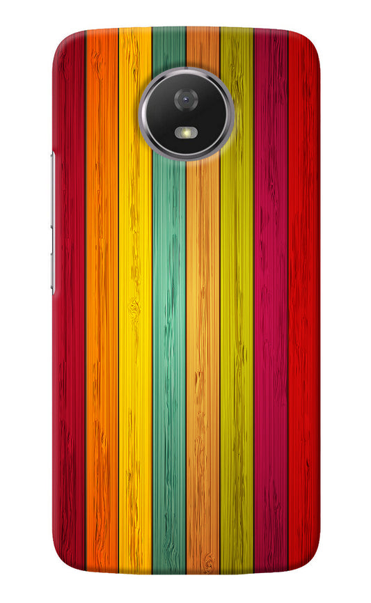 Multicolor Wooden Moto G5S Back Cover