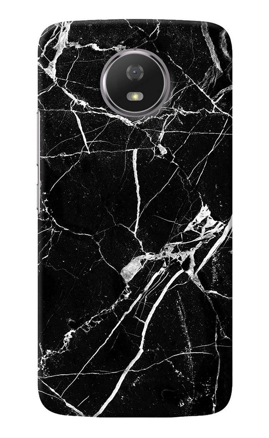 Black Marble Pattern Moto G5S Back Cover