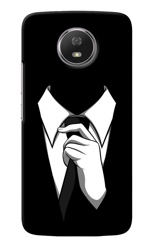 Black Tie Moto G5S Back Cover