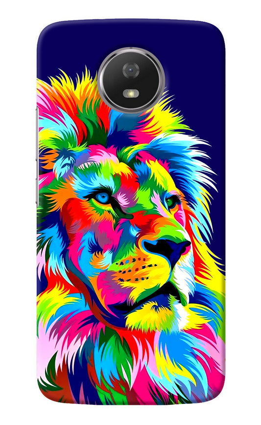 Vector Art Lion Moto G5S Back Cover