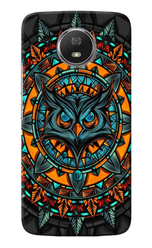 Angry Owl Art Moto G5S Back Cover