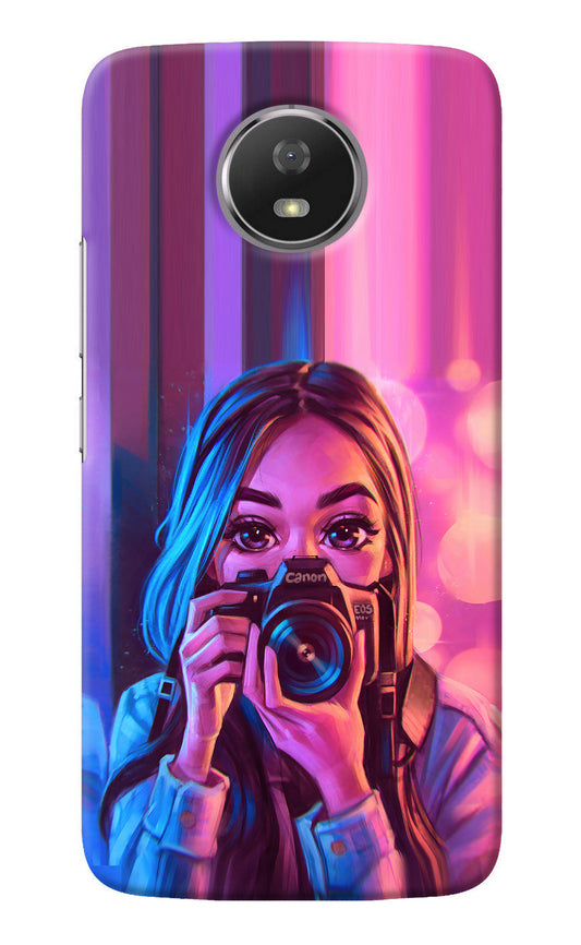 Girl Photographer Moto G5S Back Cover