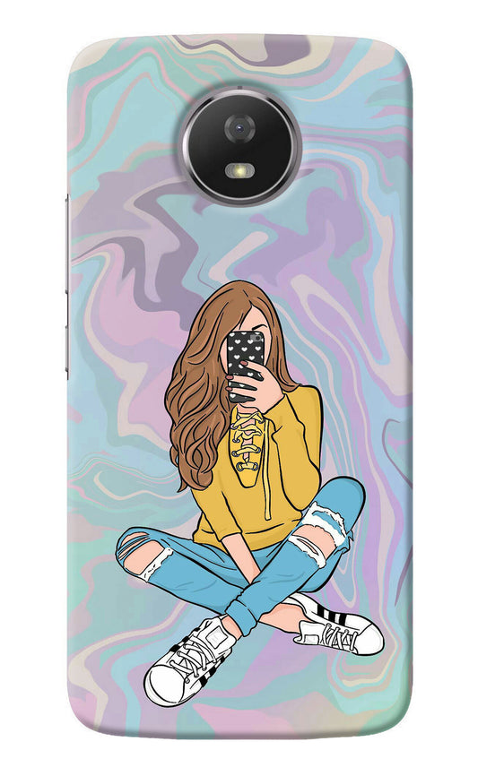 Selfie Girl Moto G5S Back Cover