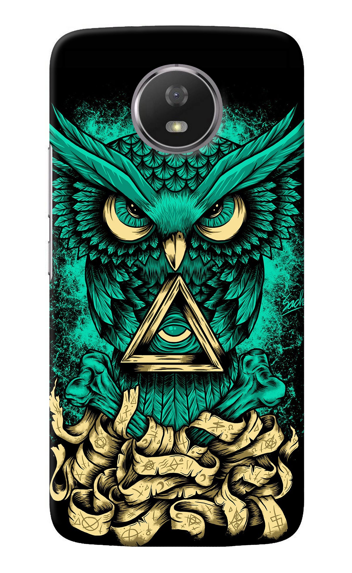 Green Owl Moto G5S Back Cover