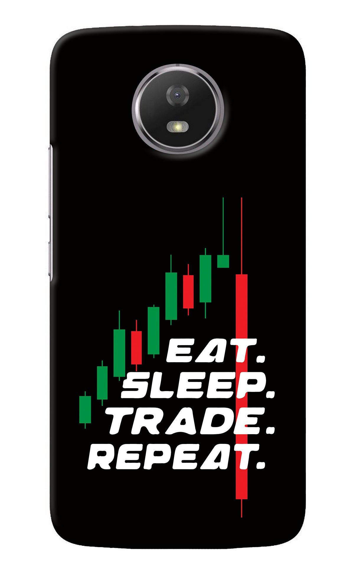 Eat Sleep Trade Repeat Moto G5S Back Cover