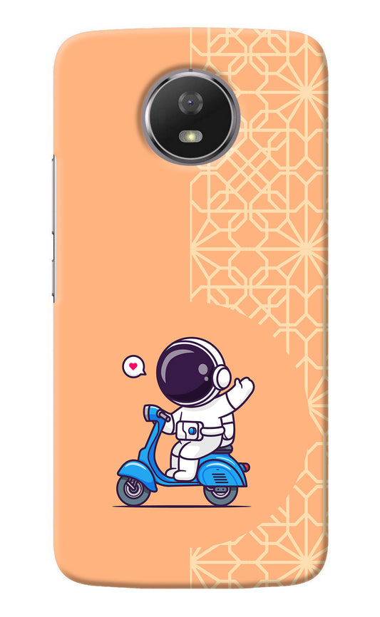 Cute Astronaut Riding Moto G5S Back Cover