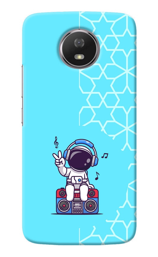 Cute Astronaut Chilling Moto G5S Back Cover