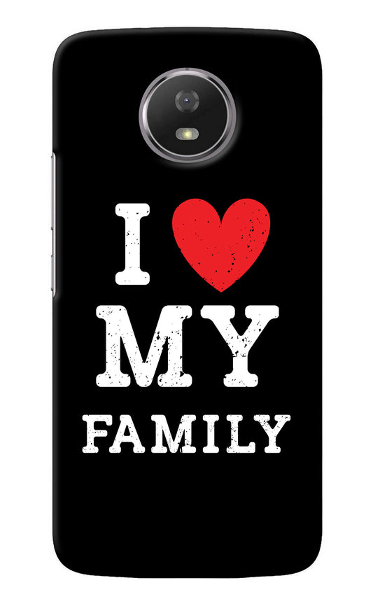 I Love My Family Moto G5S Back Cover