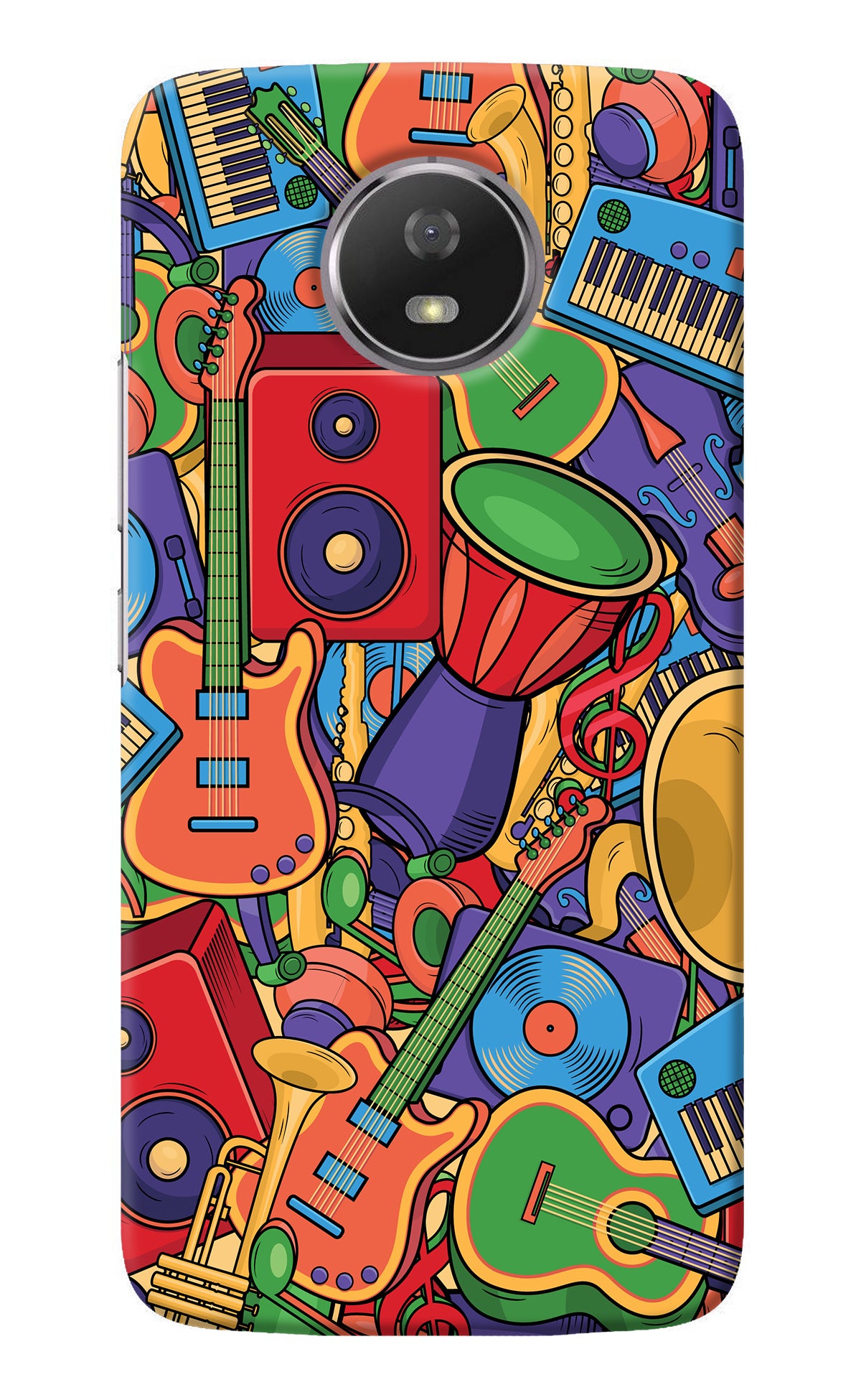 Music Instrument Doodle Moto G5S Back Cover