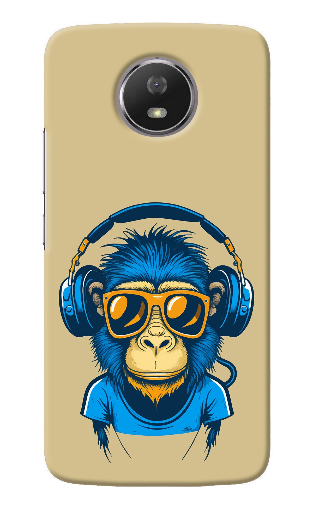 Monkey Headphone Moto G5S Back Cover
