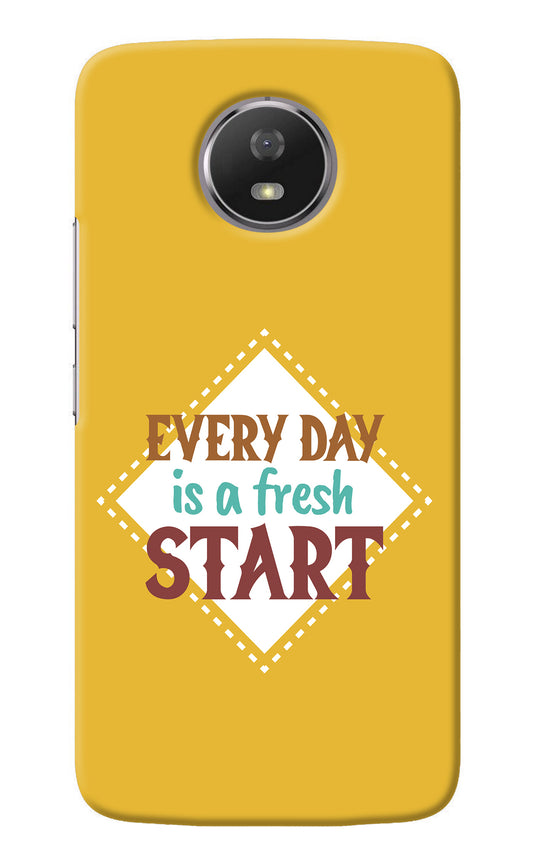 Every day is a Fresh Start Moto G5S Back Cover