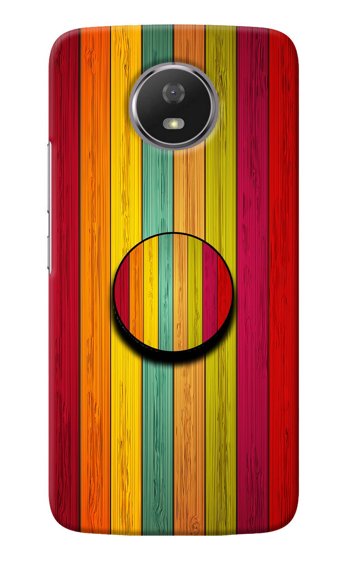 Multicolor Wooden Moto G5S Pop Case