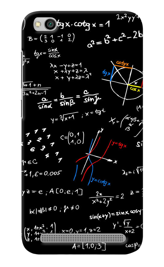 Mathematics Formula Redmi 5A Back Cover