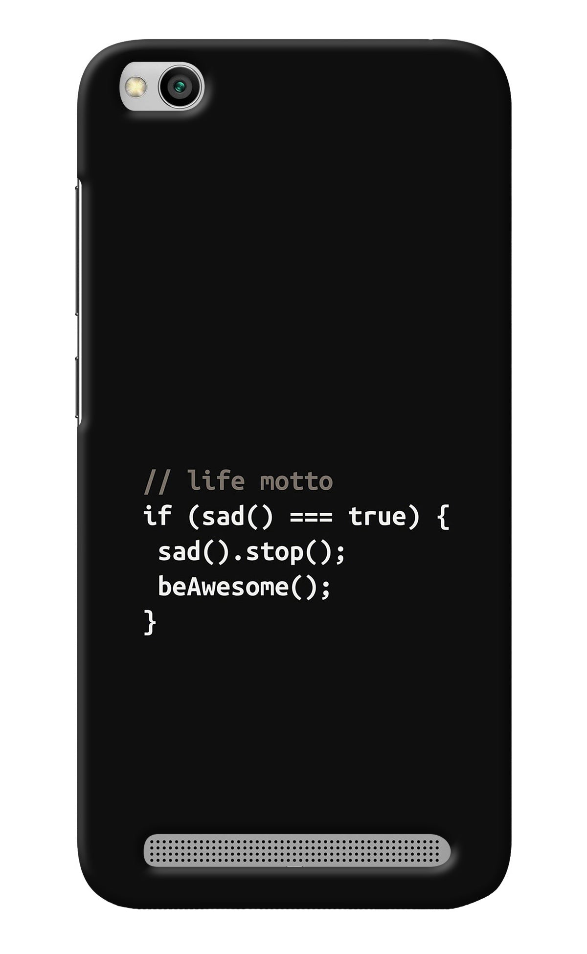 Life Motto Code Redmi 5A Back Cover