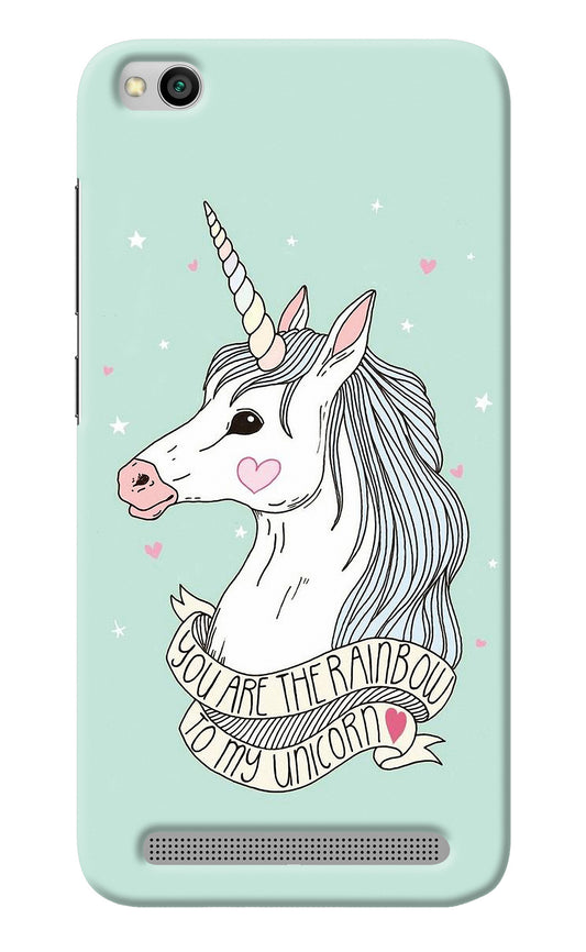 Unicorn Wallpaper Redmi 5A Back Cover