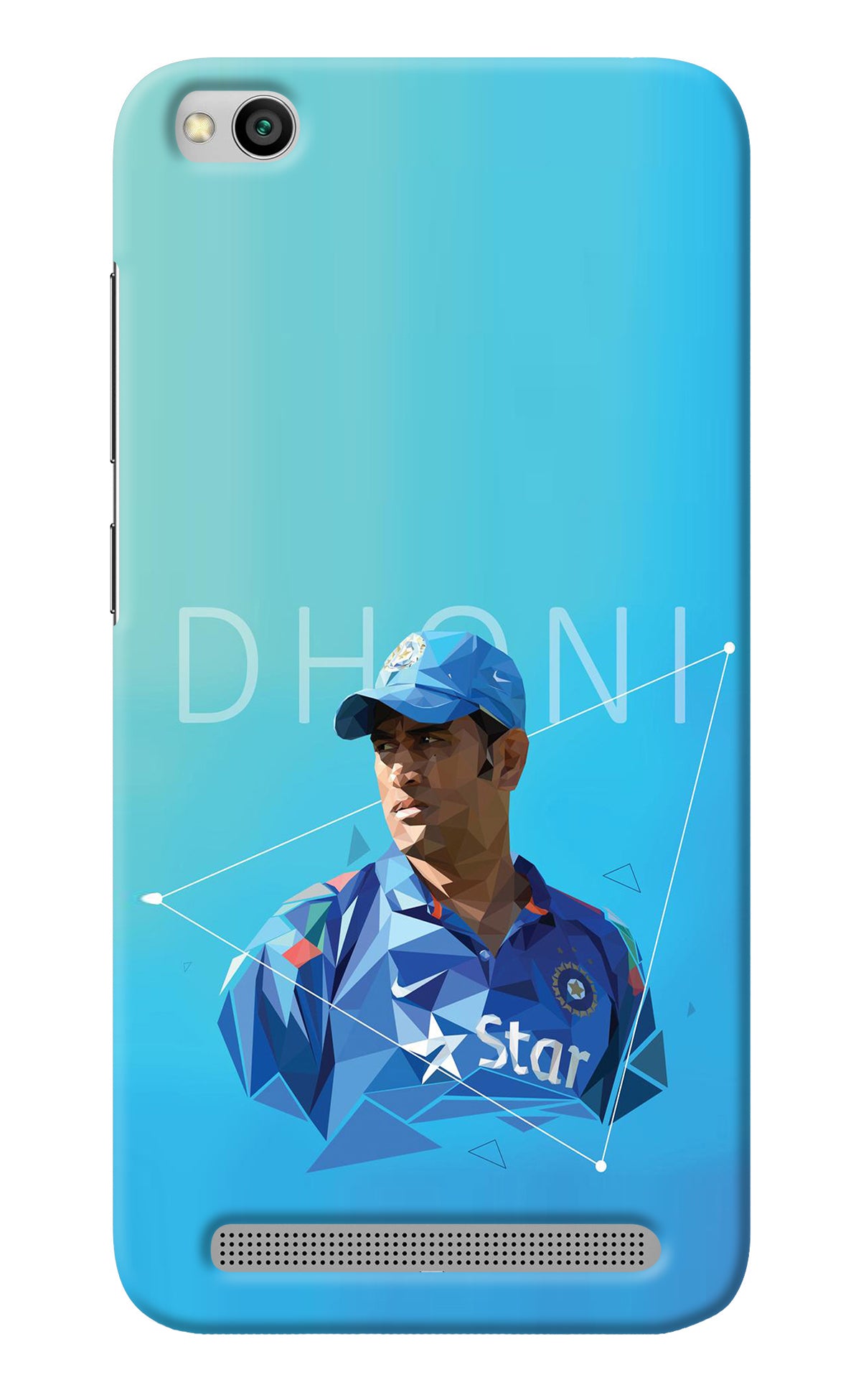 Dhoni Artwork Redmi 5A Back Cover