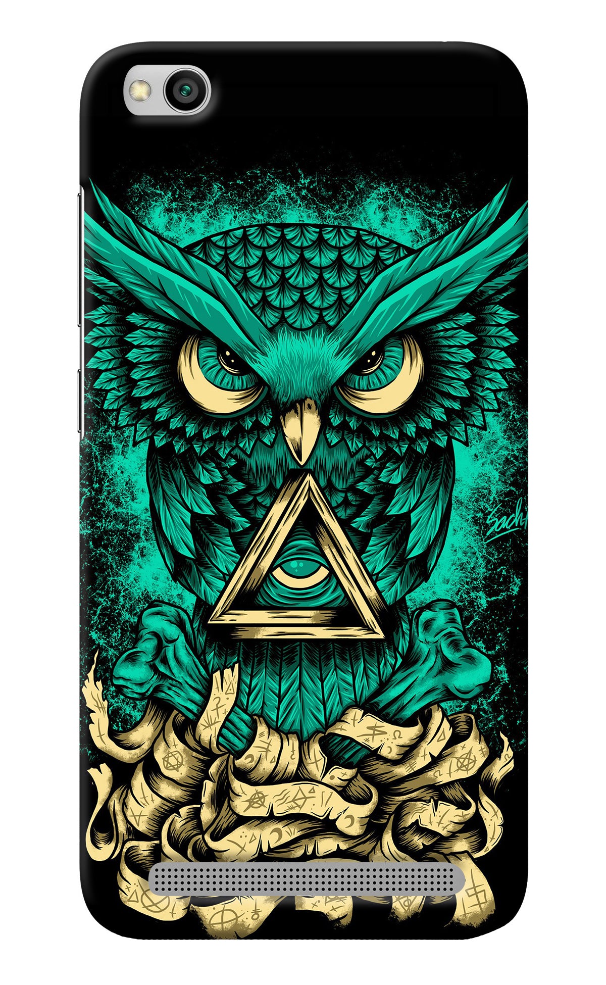 Green Owl Redmi 5A Back Cover