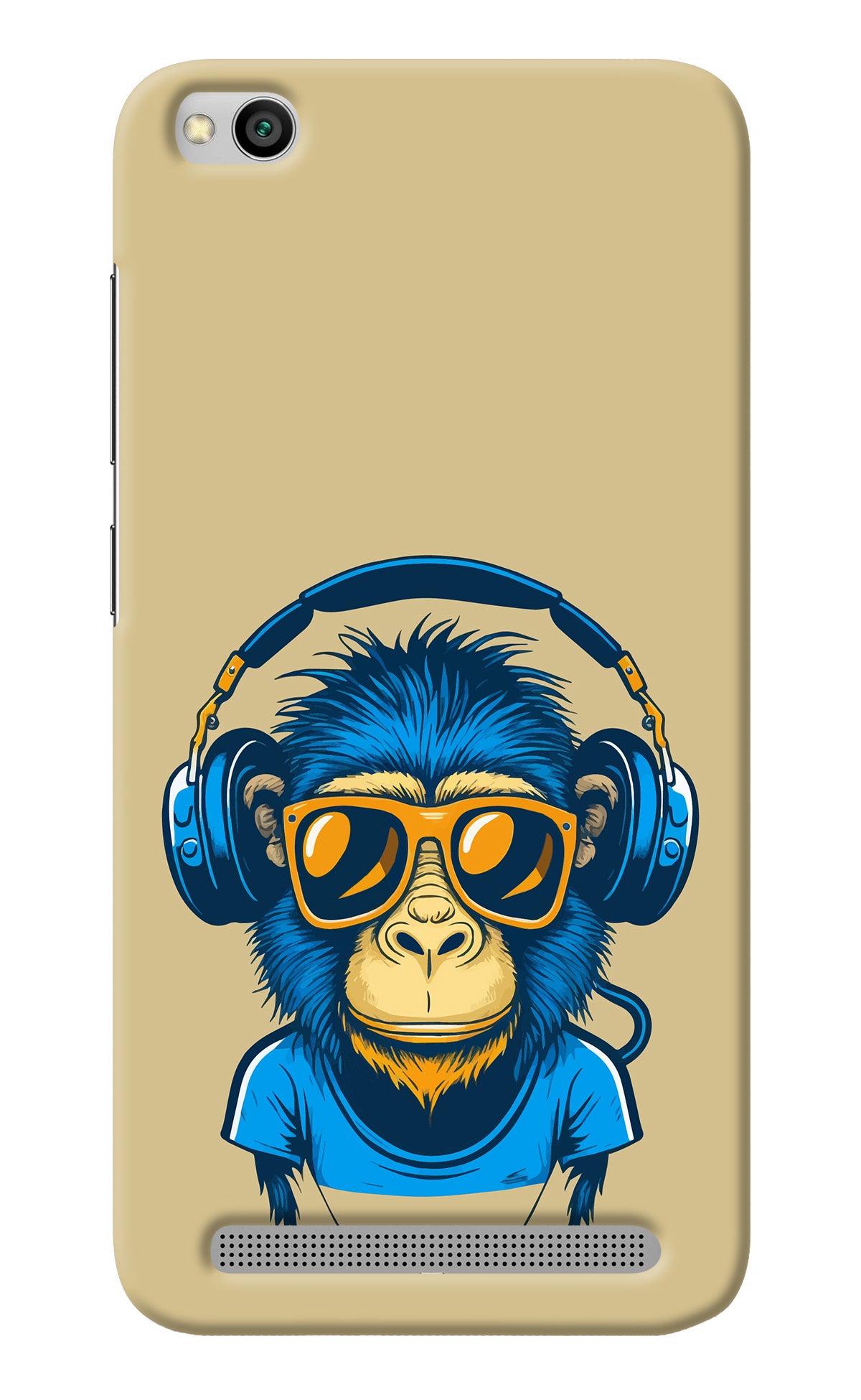 Monkey Headphone Redmi 5A Back Cover